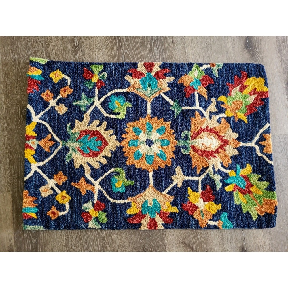 Safavieh Aspen Hand Tufted Wool Blue Multicolor Bohemian Floral 2'x3' Rug